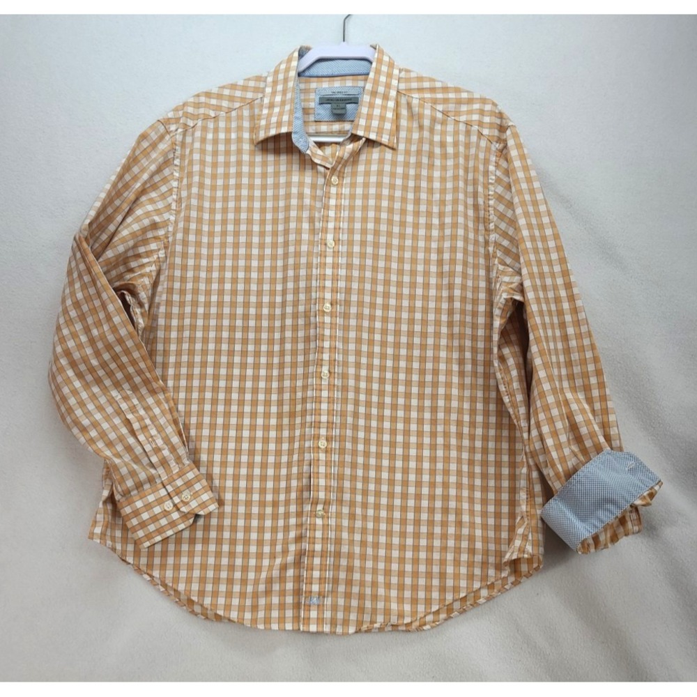 Johnston & Murphy Mens Casual Flip Cuff Tailored Fit Button Up Shirt‎ XL